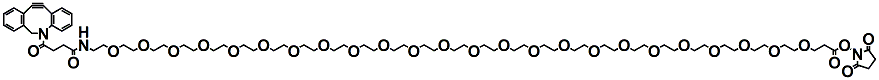 Molecular structure of the compound: DBCO-PEG24-NHS ester