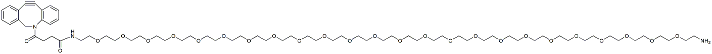 Molecular structure of the compound: DBCO-PEG24-amine TFA salt