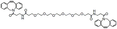 Molecular structure of the compound: DBCO-PEG6-DBCO