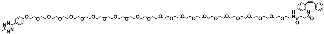 Molecular structure of the compound: Methyltetrazine-PEG24-DBCO