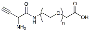 Molecular structure of the compound: Amine Alkyne-PEG-acid, MW 3,400

