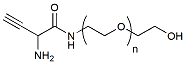 Molecular structure of the compound: Amine Alkyne-PEG-OH, MW 2,000
