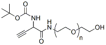 Molecular structure of the compound: Boc-Amine Alkyne-PEG-OH, MW 2,000