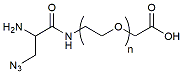 Molecular structure of the compound: Azide Amine-PEG-acid, MW 2,000
