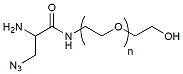 Molecular structure of the compound: Azide Amine-PEG-OH, MW 1,000