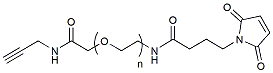 Molecular structure of the compound: Propargyl-PEG-Mal, MW 3,400