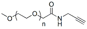 Molecular structure of the compound: m-PEG-Propargyl, MW 1,000