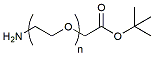 Molecular structure of the compound: Amino-PEG-CH2CO2-t-butyl ester, MW 3,400