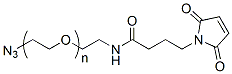 Molecular structure of the compound: Azide-PEG-Mal, MW 3,400