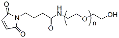 Molecular structure of the compound: Mal-PEG-OH, MW 1,000