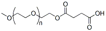 Molecular structure of the compound: m-PEG-Succinic Acid, MW 10,000