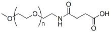Molecular structure of the compound: m-PEG-amido-Succinic Acid, MW 5,000