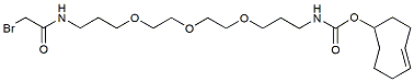 Molecular structure of the compound: Bromoacetamido-PEG3-TCO