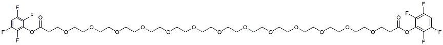 Molecular structure of the compound: Bis-PEG13-TFP ester