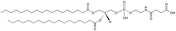 Molecular structure of the compound: DSPE-succinic acid