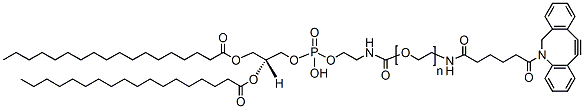 Molecular structure of the compound: DSPE-PEG-DBCO, MW 3,400