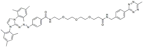 Molecular structure of the compound: Diazo-PEG3-methyltetrazine