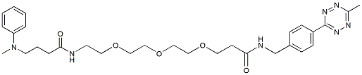 Molecular structure of the compound: N-Methylaniline-PEG3-methyltetrazine