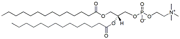 Molecular structure of the compound: 1,2-Dimyristoyl-sn-glycero-3-phosphocholine