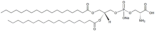 Molecular structure of the compound: 1,2-Distearoyl-sn-glycero-3-phospho-L-serine