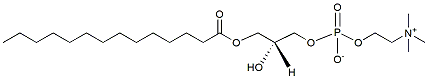 Molecular structure of the compound: 1-Myristoyl-sn-glycero-3-phosphatidylcholine
