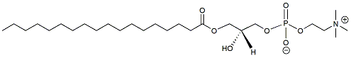 Molecular structure of the compound: 1-Stearoyl-sn-glycero-3-phosphocholine