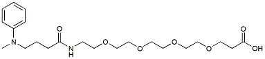 Molecular structure of the compound: Dimethylanaline-PEG4-acid