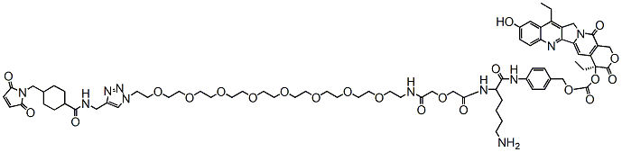 Molecular structure of the compound: CL2A-SN38