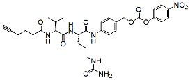 Molecular structure of the compound: Alkyne-Val-Cit-PAB-PNP