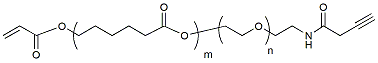Molecular structure of the compound: ACRL-PCL(5k)-PEG(3.4k)-ALK