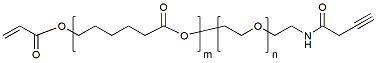 Molecular structure of the compound: ACRL-PCL(10k)-PEG(3.4k)-ALK
