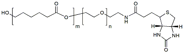 Molecular structure of the compound: PCL(2k)-PEG(3k)-BIO