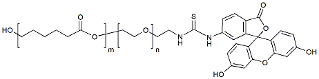 Molecular structure of the compound: PCL(3k)-PEG(2k)-FITC