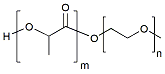 Molecular structure of the compound: PDLA(2k)-mPEG(1k)