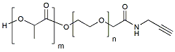 Molecular structure of the compound: PLA(1k)-PEG(1k)-ALK