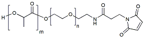 Molecular structure of the compound: PLA(1k)-PEG(1k)-MAL