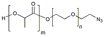 Molecular structure of the compound: PLA(1k)-PEG(1k)-N3