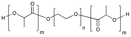 Molecular structure of the compound: PLA(1k)-PEG(1k)-PLA(1k)
