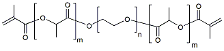 Molecular structure of the compound: MACRL-PLA(1k)-PEG(1k)-PLA(1k)-MACRL