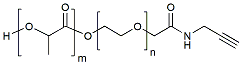 Molecular structure of the compound: PLLA(1k)-PEG(1k)-ALK
