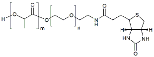 Molecular structure of the compound: PLLA(1k)-PEG(1k)-BIO