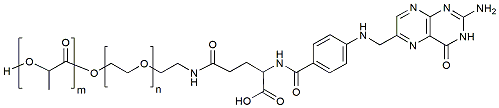 Molecular structure of the compound: PLLA(5k)-PEG(2k)-FOL