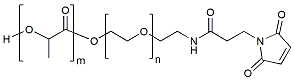 Molecular structure of the compound: PLLA(1k)-PEG(1k)-Mal