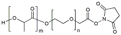 Molecular structure of the compound: PLLA(1k)-PEG(1k)-NHS
