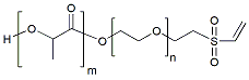 Molecular structure of the compound: PLLA(1k)-PEG(1k)-VS