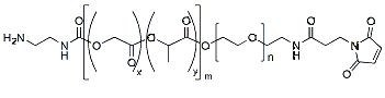 Molecular structure of the compound: NH2-PLGA(5k)-PEG(2k)-MAL