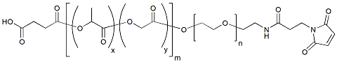 Molecular structure of the compound: COOH-PLGA(5k)-PEG(1k)-MAL