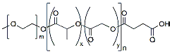 Molecular structure of the compound: mPEG(2k)-PLGA(2k)-COOH