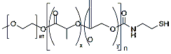 Molecular structure of the compound: mPEG(1k)-PLGA(2k)-Thiol