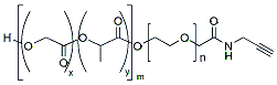 Molecular structure of the compound: PLGA(1k)-PEG(2k)-ALK